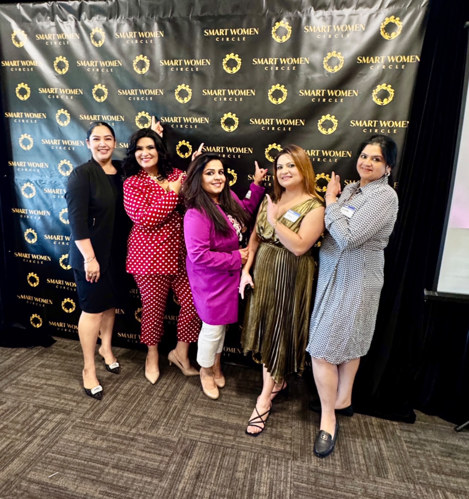 Smart Women Circle members celebrating together